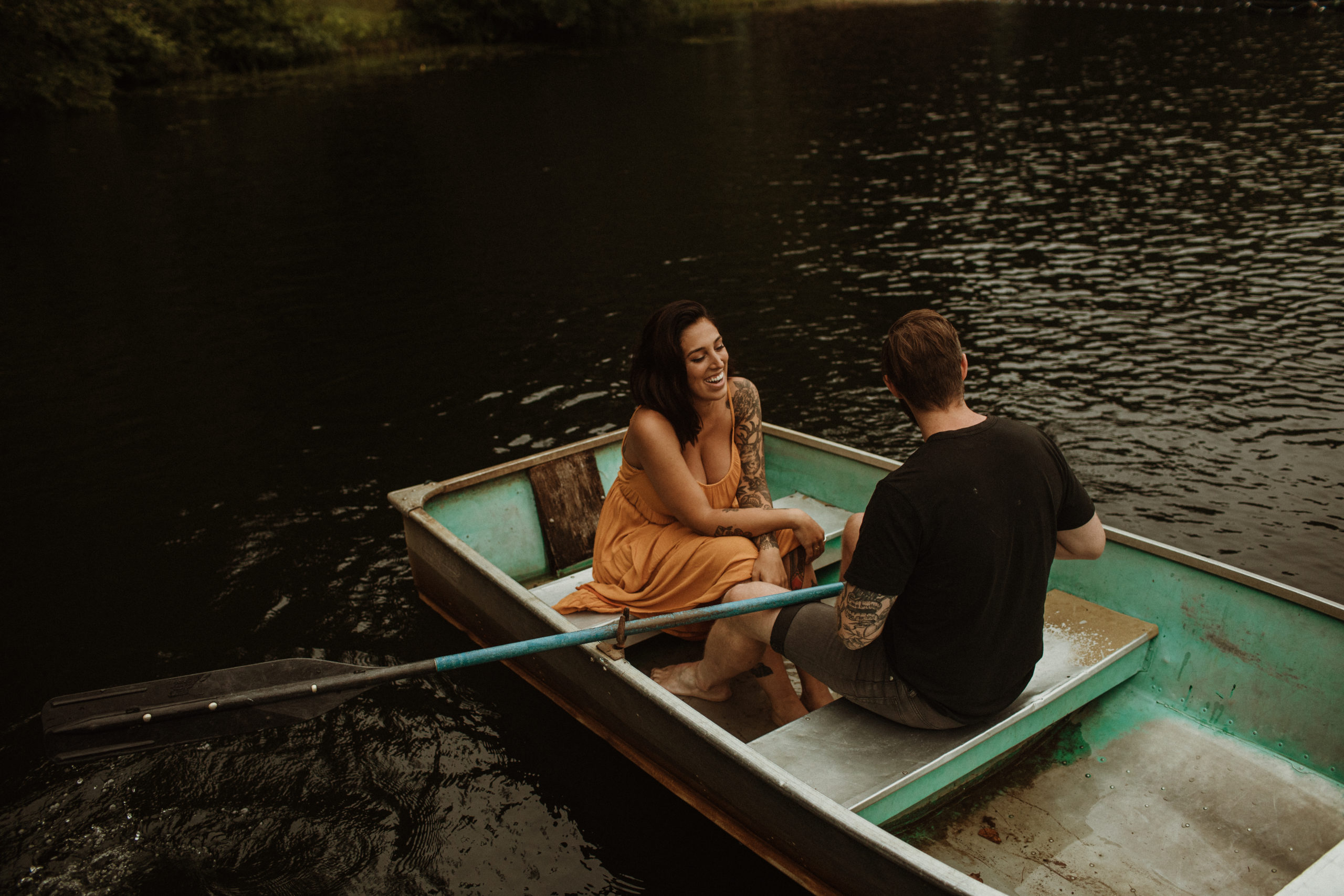 ivoryton connecticut rowboat lake couples photoshoot